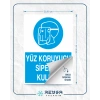 Yüz Koruyucu Siperlik Kullan Sticker 20X28 Cm