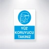 Yüz Koruyucu Takınız Sticker 20X28 Cm