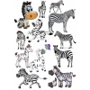 Zebra Sticker Set-1 13 Parça Telefon, Tablet, Defter, Laptop Sticker