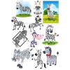 Zebra Sticker Set-2 12 Parça Telefon, Tablet, Defter, Laptop Sticker
