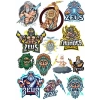 Zeus Sticker Set 11 13 Parça Telefon, Tablet, Defter, Laptop Sticker