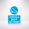 Zırhlı Bot Giyiniz Sticker 20X28 Cm