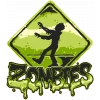 Zombies Sticker 10x10 cmRenkli Sticker