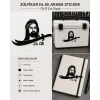 Zülfikar Hz Ali Araba Sticker 17x17 Cm Siyah