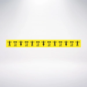 1,5 metre Mesafe Bırak Sticker100x10 Cm