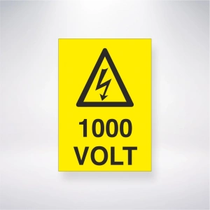 1000 Volt Sticker 20X28 Cm