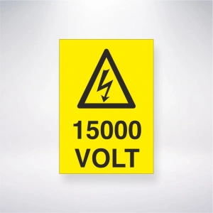 15000 Volt Sticker 20X28 Cm