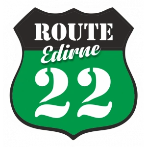22 Edirne Sticker 10x10 cmRenkli Sticker