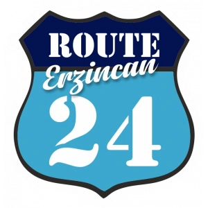 24 Erzincan Sticker 10x10 cmRenkli Sticker