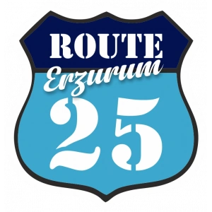 25 Erzurum Sticker 10x10 cmRenkli Sticker