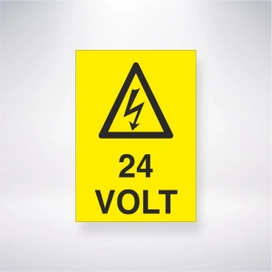 24 Volt Sticker 20X28 Cm