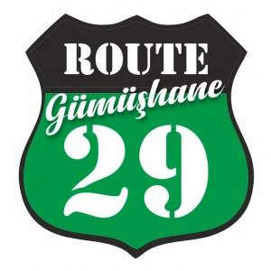 29 Gümüşhane Sticker 10x10 cmRenkli Sticker