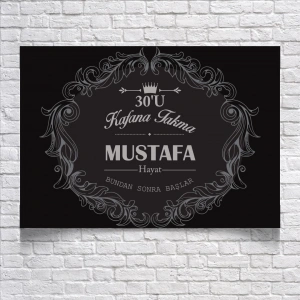 30 Yaş Temalı Doğum Günü Afişi 50X70 cm