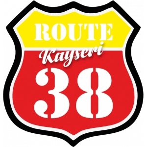 38 Kayseri Sticker 10x10 cmRenkli Sticker