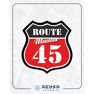 45 Manisa Sticker 10x10 cmRenkli Sticker