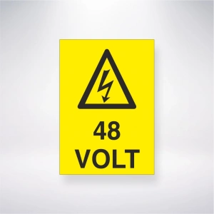 48 Volt Sticker 20X28 Cm