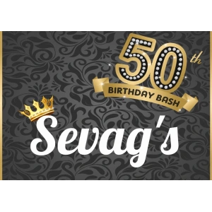 50 Yaş Doğum Günü Afişi 35X50 cm