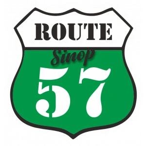 57 Sinop Sticker 10x10 cmRenkli Sticker