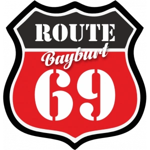 69 Bayburt Sticker 10x10 cmRenkli Sticker