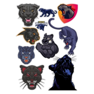 Panter Sticker Set -1 9 Parça Telefon, Tablet, Defter, Laptop Sticker