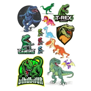 Dinazor Sticker Set-1 14 Parça Telefon, Tablet, Defter, Laptop Sticker