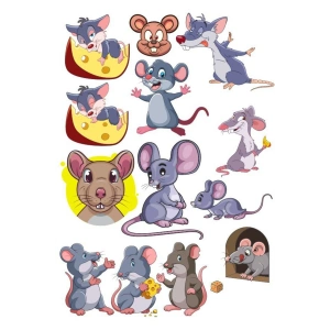 Fare Sticker Set-1 15 Parça Telefon, Tablet, Defter, Laptop Sticker