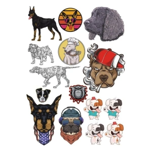 Köek Sticker Set-1 14 Parça Telefon, Tablet, Defter, Laptop Sticker