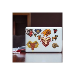 Keçi Sticker Set-1 10 Parça Telefon, Tablet, Defter, Laptop Sticker