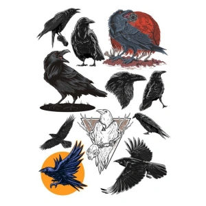 Karga Sticker Set-1 11 Parça Telefon, Tablet, Defter, Laptop Sticker