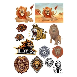Aslan Sticker Set-1 13 Parça Telefon, Tablet, Defter, Laptop Sticker