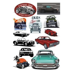 Arabalar Sticker Set -1 9 Parça Telefon, Tablet, Defter, Laptop Sticker