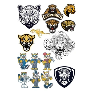 Leopar Sticker Set -2 15 Parça Telefon, Tablet, Defter, Laptop Sticker