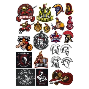 Spartalı Savaşçı Sticker Set 2 20 Parça Telefon, Tablet, Defter, Laptop Sticker
