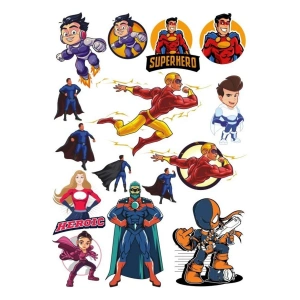 Süper Kahramanlar Sticker Set-1 15 Parça Telefon, Tablet, Defter, Laptop Sticker