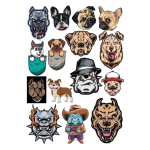 Köpek Sticker -8 13 Parça Telefon, Tablet, Defter, Laptop Sticker