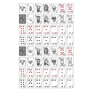 Poker Destesi Sticker Set 56 Parça Telefon, Tablet, Defter, Laptop Sticker