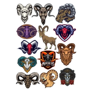 Keçi Sticker Set 6 12 Parça Telefon, Tablet, Defter, Laptop Sticker