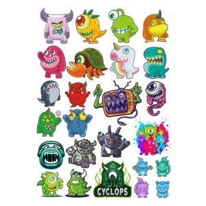 Sticker Set 20 Parça Telefon, Tablet, Defter, Laptop Sticker