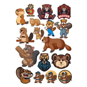 Kostebek sticker Set 15 Parça Telefon, Tablet, Defter, Laptop Sticker