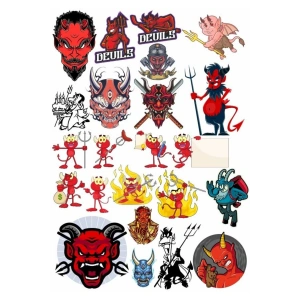 Şeytan ve Zebani Sticker Set 1