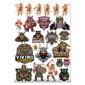 İskandinav ve Vikingler Sticker Set
