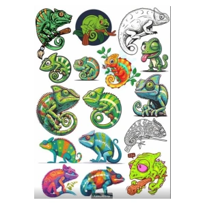Bukalemun Sticker Set 2