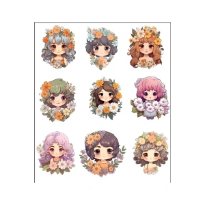 Sevimli Kızlar Sticker Set -1