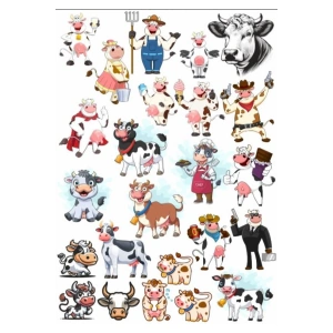 İnek ve Çiftlik Hayatı Sticker Set 2