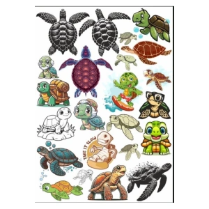 Kaplumbağa Sticker Set 2