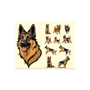 k9 Sticker Set