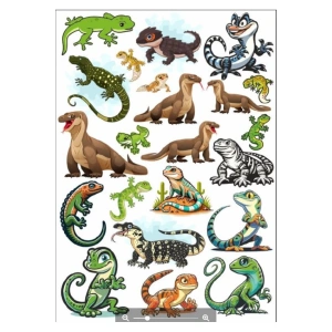 Kertenkele Sticker Set 2