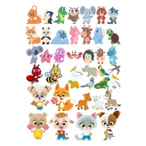 Sevimli Hayvanlar Sticker Set 2