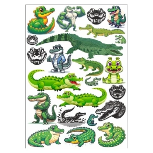 Timsah Sticker Set 3