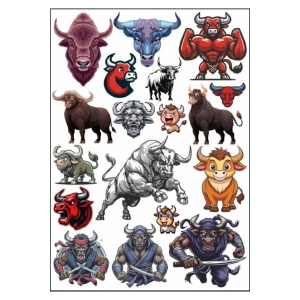 Kızgın Boğa Sticker Set 2